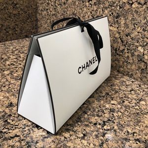 CHANEL Unique Shaped Gift Box with Tie Closure